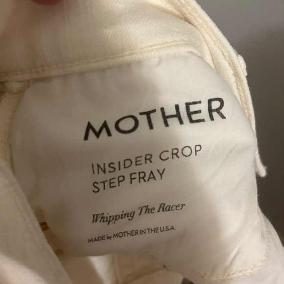 MOTHER Insider Crop Step Fray Striped Jeans - Picture 7 of 7